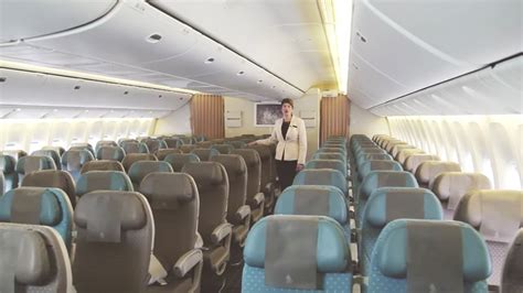 Experience Economy Class on the Boeing 777.